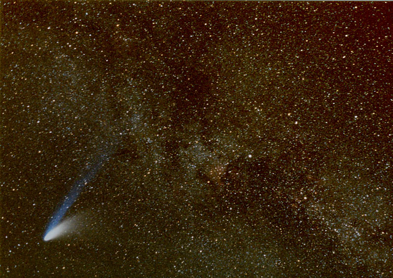 Don DeNatale Hale-Bopp/Milky Way Scanned Photo 797x563